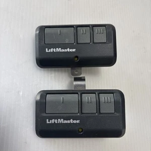 Lot Of Two Pre-owned Liftmaster 893LM 3 Button Black Openers/Remotes - Picture 1 of 5