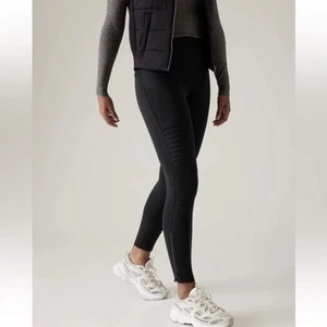 Athleta black delancey motto tight leggings women's size small - Picture 1 of 7