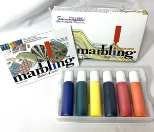 Boku-Undo Suminagashi Innovation Marmor Kit - 6 Farben Tinte für Papier Stoff - Bild 1 von 6