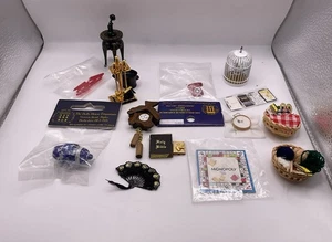 Dolls House Accessories Job Lot Accessories For Lounge/ Study/Dining Room - Picture 1 of 16