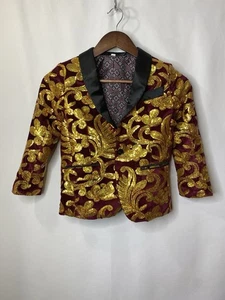 Big Top Circus Boys Jacket No Size See Measurements Velvet & Bling Elton John - Picture 1 of 12