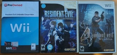 Resident Evil Dark side Chronicles CIB RE4 Umbrella Chronicles Bundle Wii - Image 1 of 4