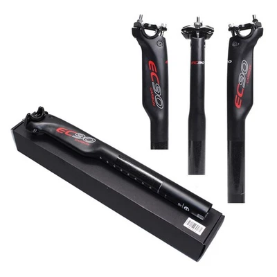 Tubo de tija de sillín aerodinámica para bicicleta de carretera MTB de fibra de carbono EC90 UD 27,2/30,8/31,6 mm Foto 1 de 4