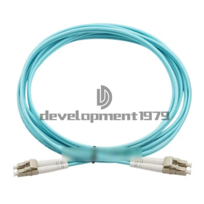 Fiber Optical Patch Cord LC-LC UPC 10GB Multi-Mode OM3 Fiber Cable Duplex 5m - Image 1 of 4
