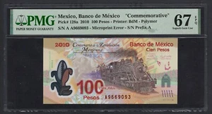 Mexico 100 Pesos 2010 P128a "Commemorative" Uncirculated Grade 67 - Picture 1 of 2