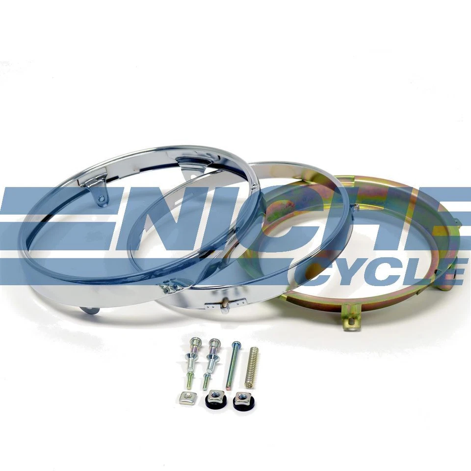 7" Kawasaki KZ Headlight Rim Retainer Kit Hardware 33100-VM4-003 - Image 1 of 2