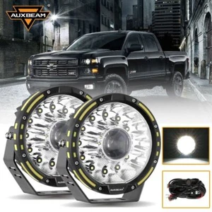 AUXBEAM 7" INCH 360-PRO LED Driving Lights Spot Fog Lamp for Chevrolet Silverado - Picture 1 of 12