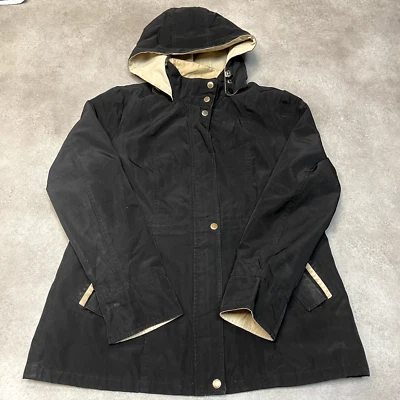 Chaqueta de lluvia Nautica para mujer XL Y2K cremallera completa vela cortavientos abrigo, negro Foto 1 de 4