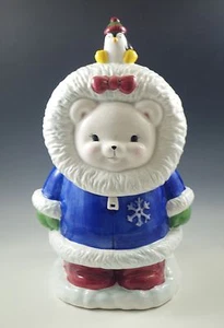 MIB 1998 SNOWFLAKE AND SHIVERS COOKIE JAR BLIZZARD -COOKS CLUB, BOXED - Picture 1 of 7
