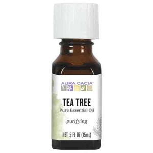 Aura Cacia Tea Tree Purifying Essential Oil 0.5 fl oz 1 ct Pack of 3 - Picture 1 of 4