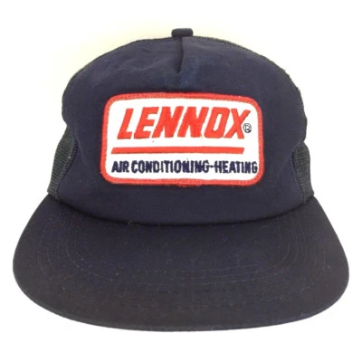 Vintage Lennox Hat Patch Cap Snapback Mesh Logo USA Air Heating Trucker Baseball - Image 1 of 4
