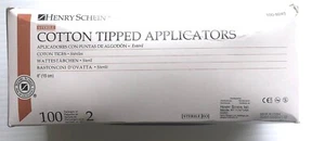 ONE BOX/100 PK/2 - COTTON TIPPED APPLICATORS 15 CM STERILE (100-9249) - Picture 1 of 2