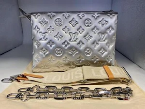Authentic Louis Vuitton Silver Coussin PM Shoulder Bag - Picture 1 of 24