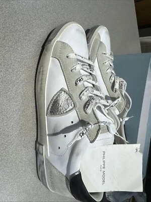 Philippe модель Paris Prsx Foxy кроссовки для женщин - белое серебро искусства PRLD MA02 - Изображение 1 из 4