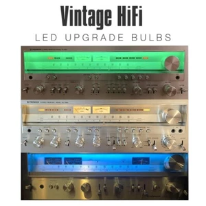 x2 LED VU Fusible Lámpara Bombilla Audio 8V De Colección Receptor HiFi Marantz Pioneer Sansui - Imagen 1 de 11