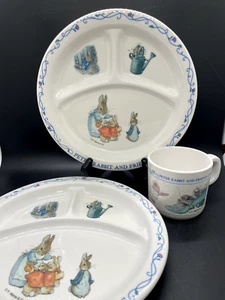 Eden Peter Rabbit Childrens Melamine Plates and Cup 1996 - Picture 1 of 7