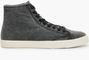Allsaints Men’s Bryce High Top Sneakers Sz US 13 EUR 46 Color Grey Vintage Look - Picture 1 of 14