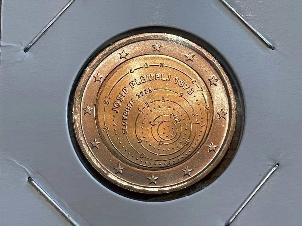 2 EURO SLOVENIE 2023 150 ANS JOSEPH PLEMELJ COMMEMORATIVE NEUVE - Photo 1/1