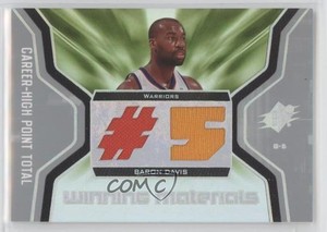2007-08 SPx Winning Materials Jersey Stats Baron Davis #WMJ-BD