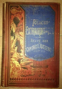 JULES VERNE Reisen und Abenteuer des Kapitäns Hatteras KARTON MIT BANNER  - Bild 1 von 10