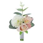 2-teiliges Korsage Handgelenk Blume Dekoration Pfingstrose Rose Korsage Set Simulation Blume UK