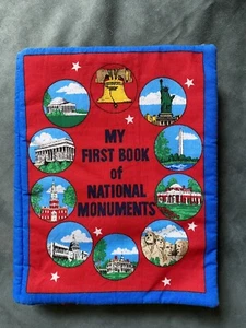 Completed My First Book of National Monuments Fabric Book Toddlers Tots 10 Pages - Picture 1 of 4