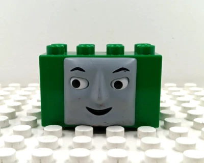 Lego Duplo Artículo Cara Ladrillo para Cranky the Crain Gris/Verde Foto 1 de 2