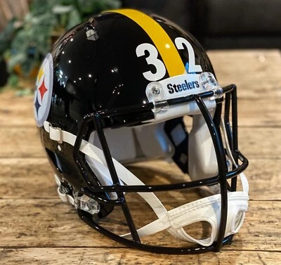 Casco de fútbol americano AUTÉNTICO FRANCO HARRIS / PITTSBURGH STEELERS Riddell Speed Foto 1 de 3