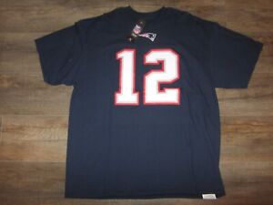 NWT New England Patriots Tom Brady NFL Football Majestic Jersey T-Shirt 2XL Team