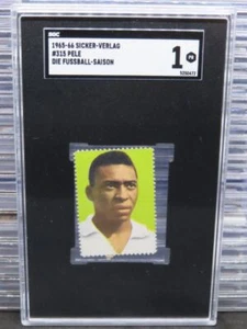 1965-66 Sicker Verlag Pele Stempel Fußball-Saison Briefmarke #315 - Bild 1 von 2