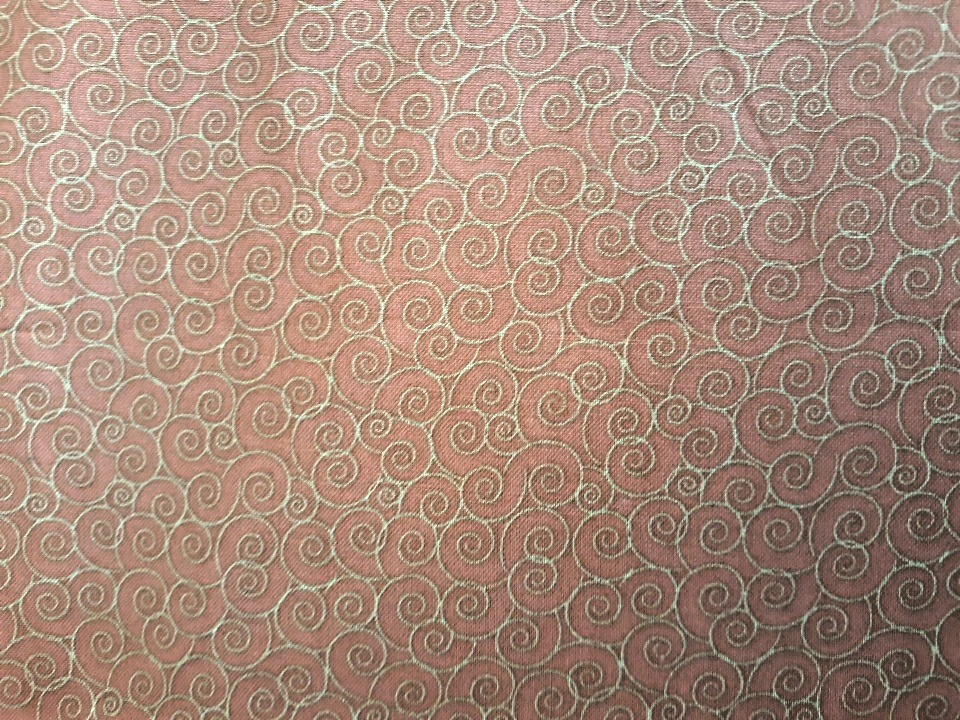 Pumpkin Color NEW  Cotton Fabric  1  1/2 yards - Image 1 of 1