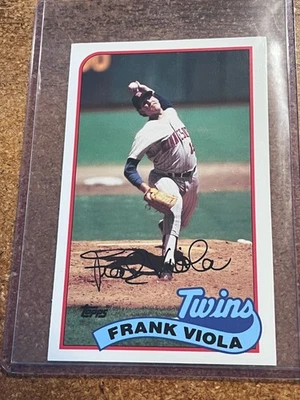 1989 Topps Baseball Talk Collection/LJN Toys # 81 Frank Viola - Image 1 of 2