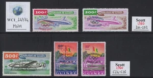 WC1_24774.FRENCH COL.: GUINEA. 1960 OLYMPICS air set. Sc.201-202,C24-C26. MNH - Picture 1 of 1