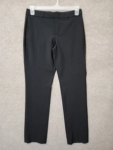 Banana Republic Ryan Vestito Pantalone Donna 4 Nero Dritto Lavabile Lana Italiana - Foto 1 di 9