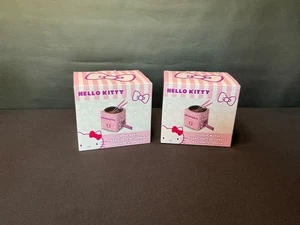 2 - New Hello Kitty Mini Chocolate Fondue Makers Pink 4 Forks Sanrio Friends - Picture 1 of 5