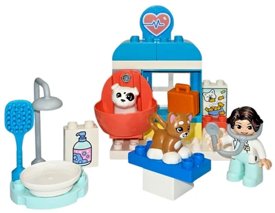 LEGO DUPLO 10438 Visita a la Clínica Veterinaria Juego de Cuidado de Animales Retirados Falta Manta Foto 1 de 4