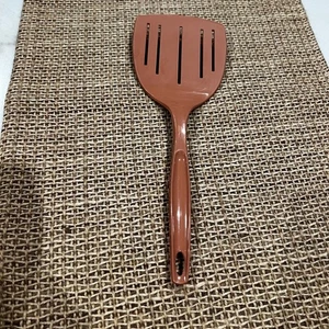 Vintage Brown Foley Spatula Turner Slotted Flipper Kitchen Utensil Utensil - Picture 1 of 4