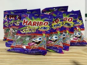 **NEW**-HARIBO "SOUR SGHETTI" Extra Sour Spaghetti Shaped Gummi Candy 10-bags - Picture 1 of 5