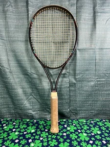 Sistema de control de vibración de fibra vintage HEAD Twaron raqueta de tenis negra - Imagen 1 de 4