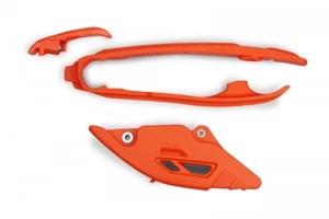 KTM SX SXF 125 250 300 350 450 2023 Kit Slitta + Cruna Catena Arancio Ufo Plast - Imagen 1 de 1