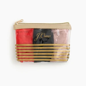 J. Crew Point d'Esprit Tangas Dreierpack - Small - Schwarz/Rot/Pink - Neu mit Etikett - Bild 1 von 2