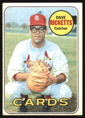1969 Topps #232 Dave Ricketts VG/VGEX Cardinals 578718 - Image 1 of 2