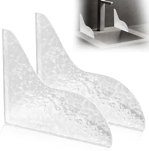 2Pcs Shower Splash Guard, Self- Adhesive Shower Water Splash Guard Drip Blocker, - Picture 1 of 12