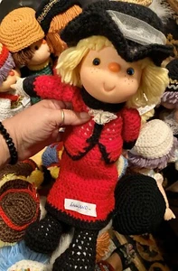 Vtg Dumplin Doll Retro 1980’s Crochet ENGLAND Around The World Doll 14” - Picture 1 of 1