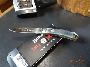 BOKER 110815 3 3/4" CLOSED LOCKING FOLDER D2 BLADE GRAY SMOOTH BONE HANDLE - Picture 1 of 14