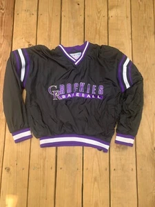 Mens Vintage MLB Colorado Rockies Starter Pullover Medium - Picture 1 of 5