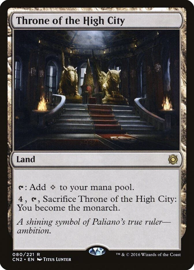 Throne of the High City NM Conspiracy MTG Magic the Gathering Land English Card - Image 1 of 1