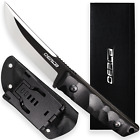 Oerla Straight Knife Fixed Blade Fine Edge Blade G10 Handle and Kydex Sheath
