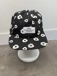 WESC Han's Poppy's Black Stapback cap black base ball cap white poppy design - Picture 1 of 14
