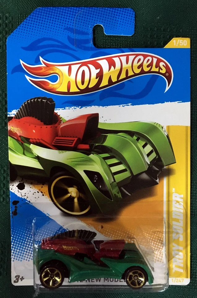 Hot Wheels 2012 New Models #1/50 Troy Soldier 1/247 Green - Image 1 of 1
